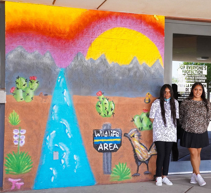 Student murals are part of high school’s rebranding from Oñate to Organ